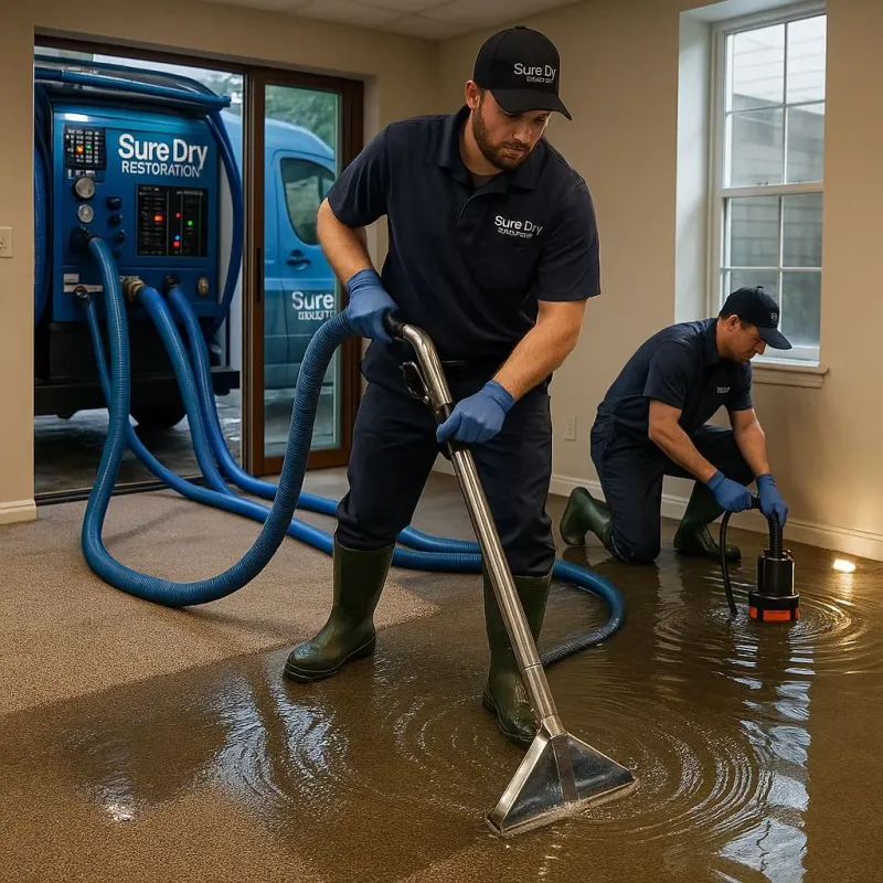 Water Extraction and Removal process in West Des Moines, IA